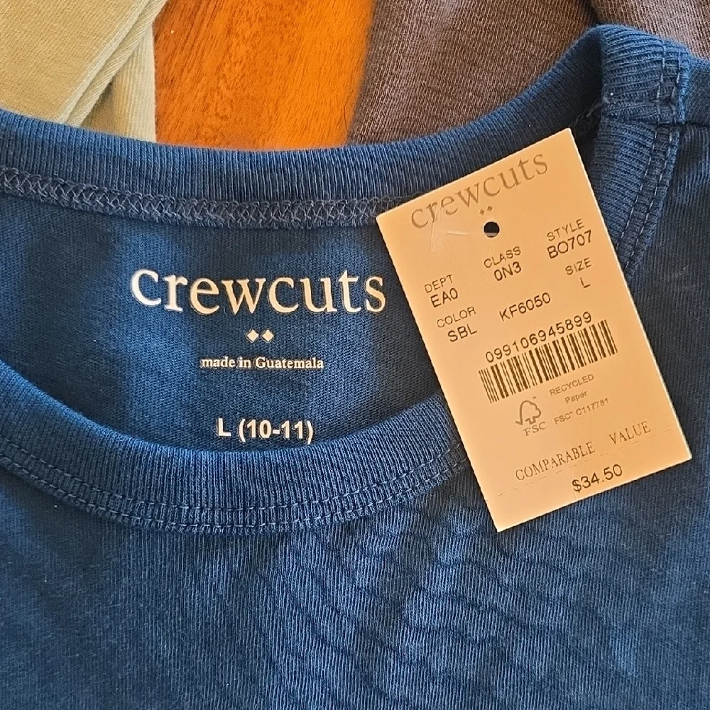 Crewcuts Boys 10-12. NWT. 2 LS Shirts & 1 SS Shirt. - Picture 3 of 7